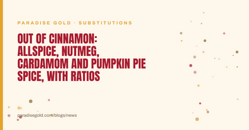 Out of Cinnamon: Allspice, Nutmeg, Cardamom and Pumpkin Pie Spice, With Ratios